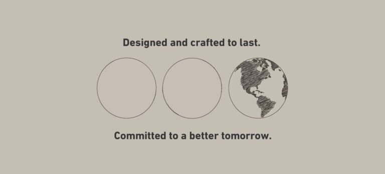 Figueras Designed Crafted to last Committed to a better tomorrow