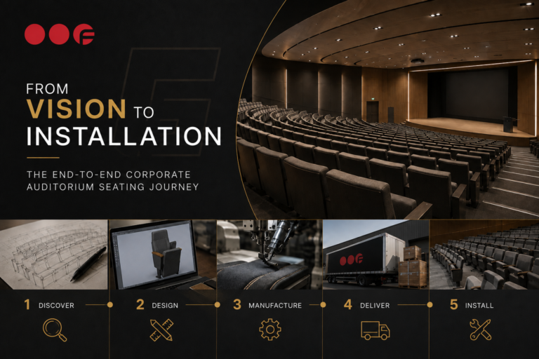 From Vision to Installation: The End-to-End Corporate Auditorium Seating Journey